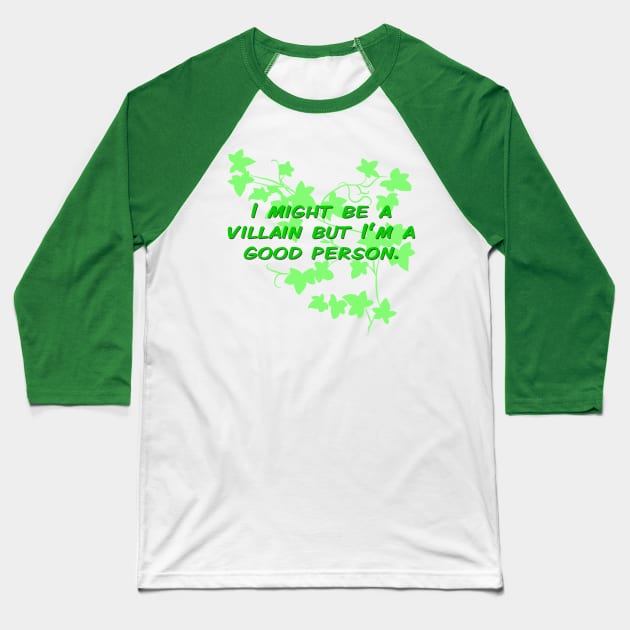 Go Green Person Baseball T-Shirt by OCDVampire